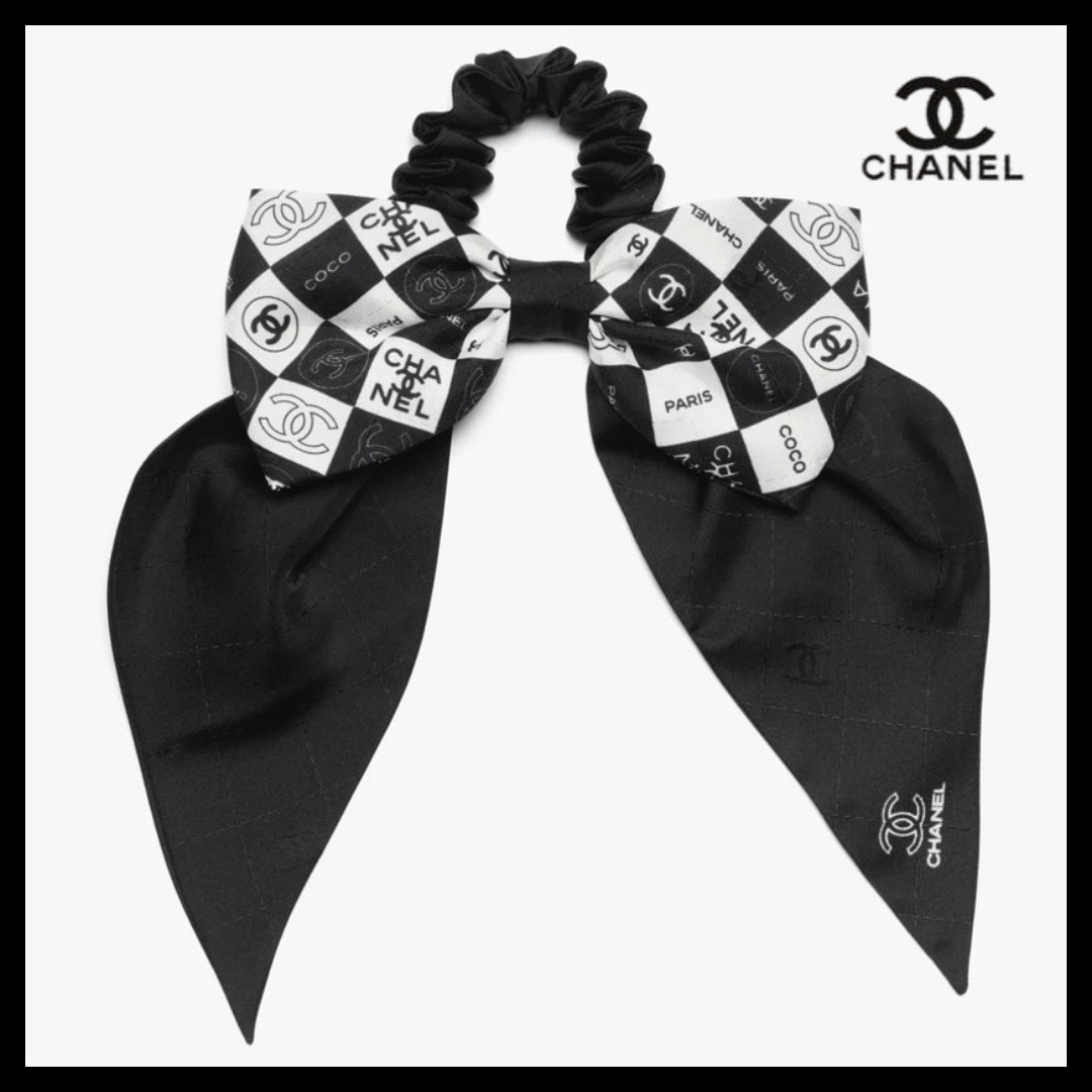 ２WAYで使える可愛さ♪【CHANEL】シュシュ ヘアアクセサリー
