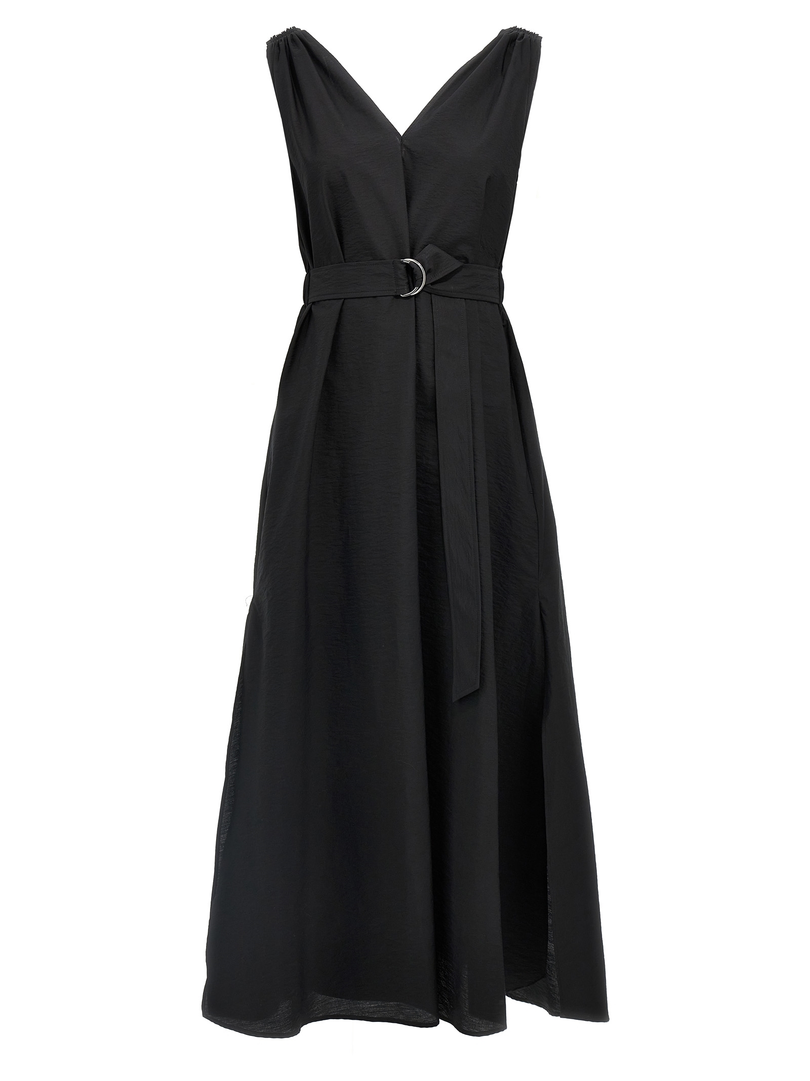 スカート BRUNELLO CUCINELLI Precious Shoulder Detail dress Black