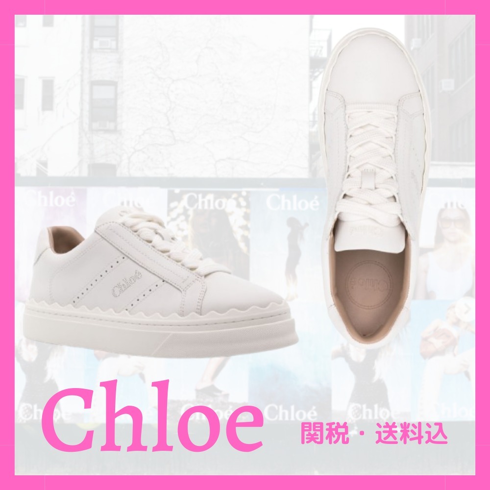 新作☆【CHLOE】ローレン レザースニーカー