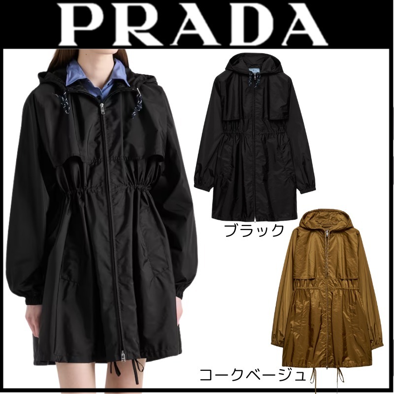 日本未販売【PRADA】ライトRe-Nylonレインコート