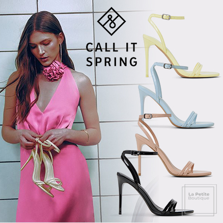 Call It Spring 美脚・細ストラップ・パステル色ヒールサンダル