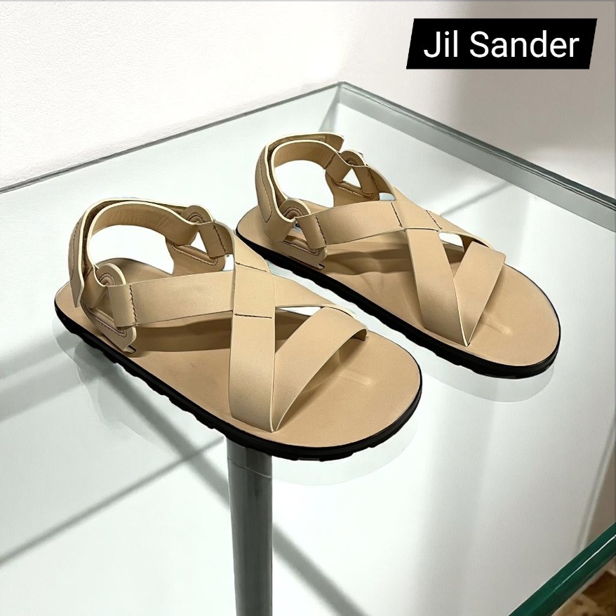 【JilSander】ジルサンダー クロスストラップサンダル