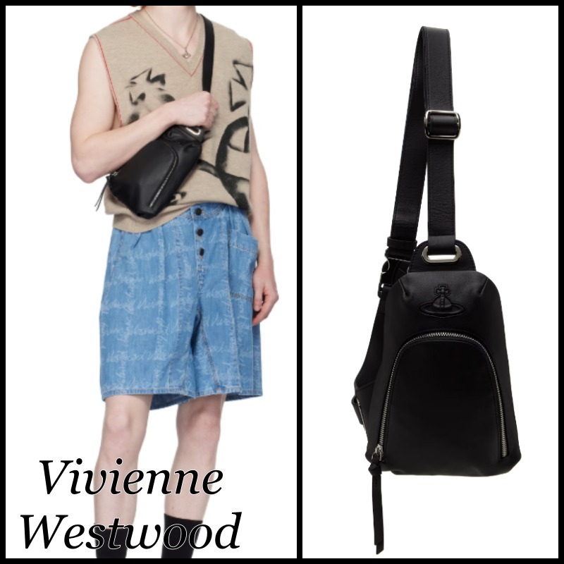 【関税込】Vivienne Westwood◆オーブ レザー ショルダーバッグ