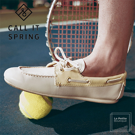 Call It Spring 上品ビーガンレザー・パステル色 マリンシューズ