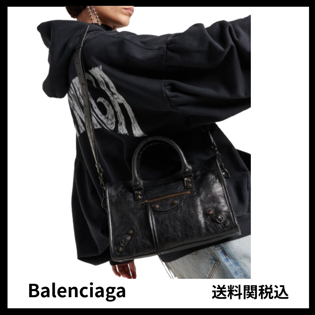 送料関税込★Balenciaga★Le City スモールレザートートバッグ