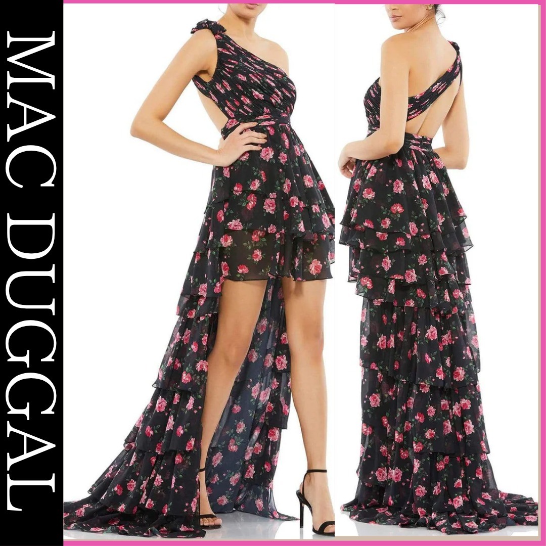 Mac Duggal ☆フリルハイロードレス