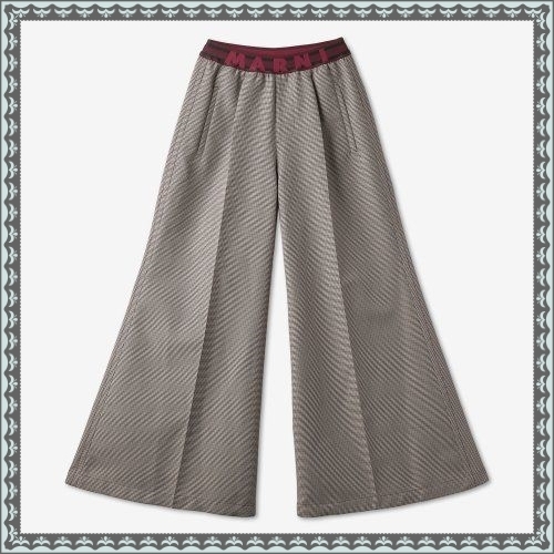 ★MARNI★ Houndstooth Check Pants Ruby PAMA0428U0UTWA03PDR82