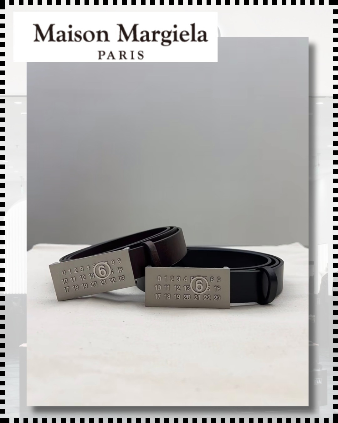 【使いやすさ抜群】MM6 Maison Margiela numberバックルベルト