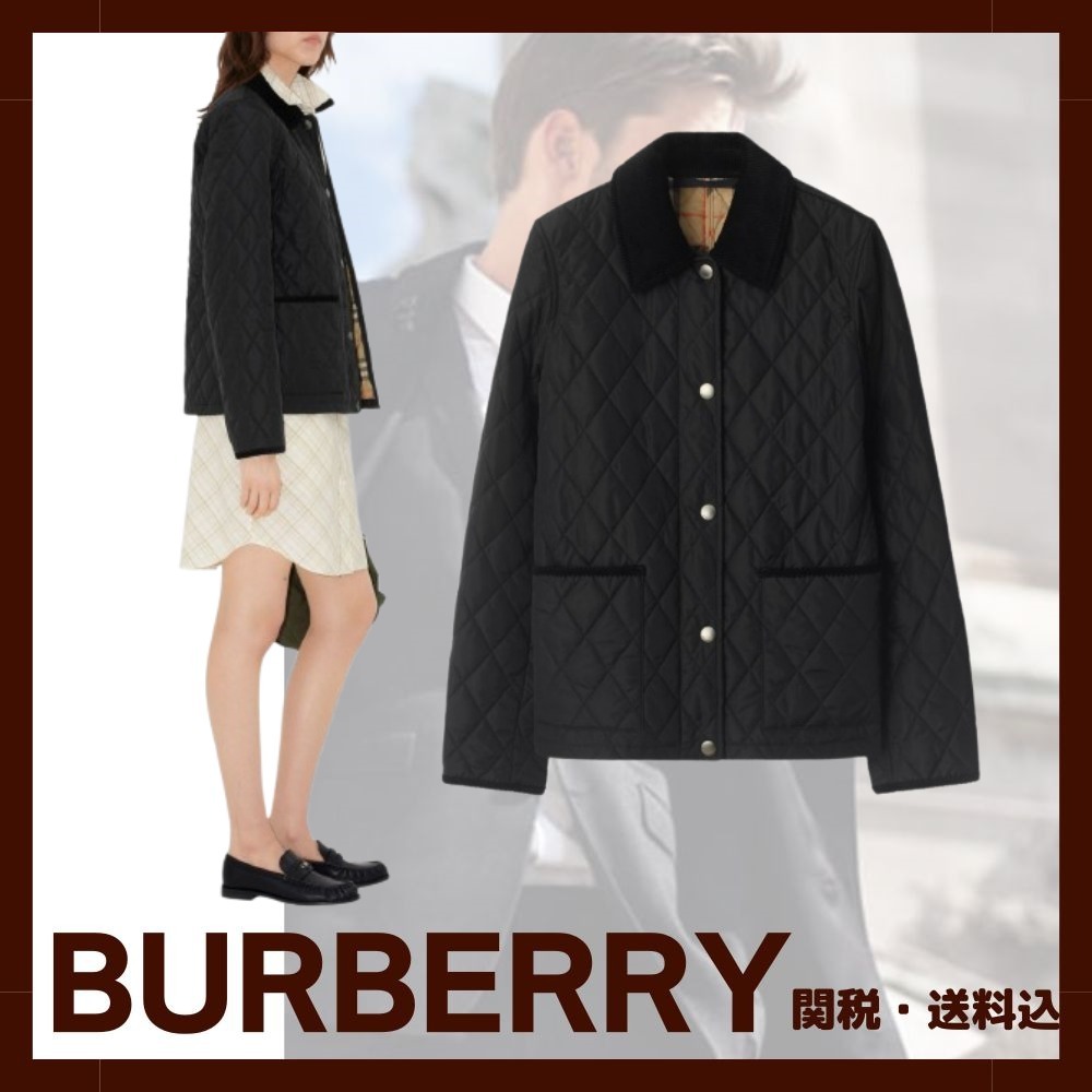 新作☆【BURBERRY】キルティングナイロンジャケット