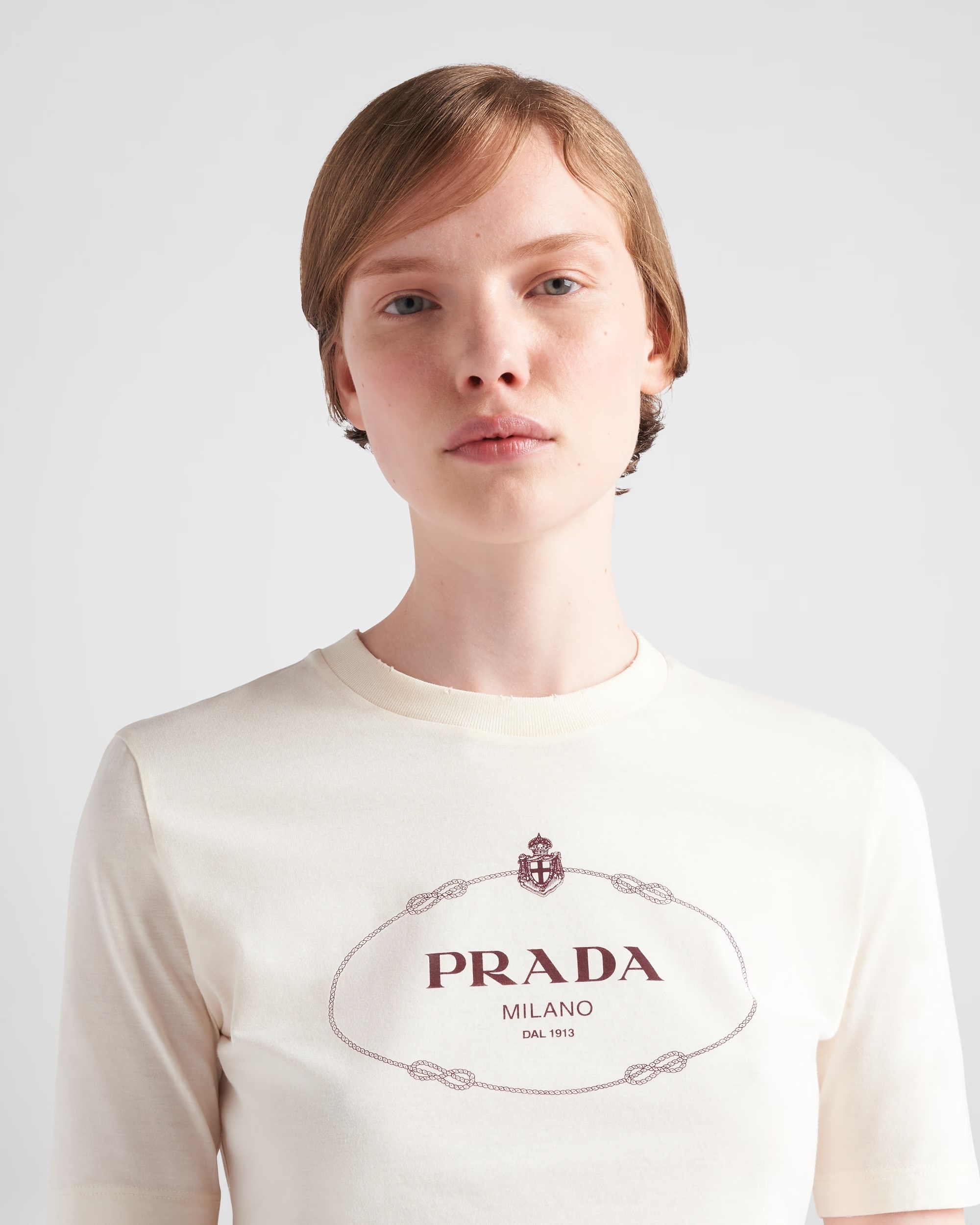 PRADA【入手困難】必須★プリント入り ジャージーTシャツ★全色