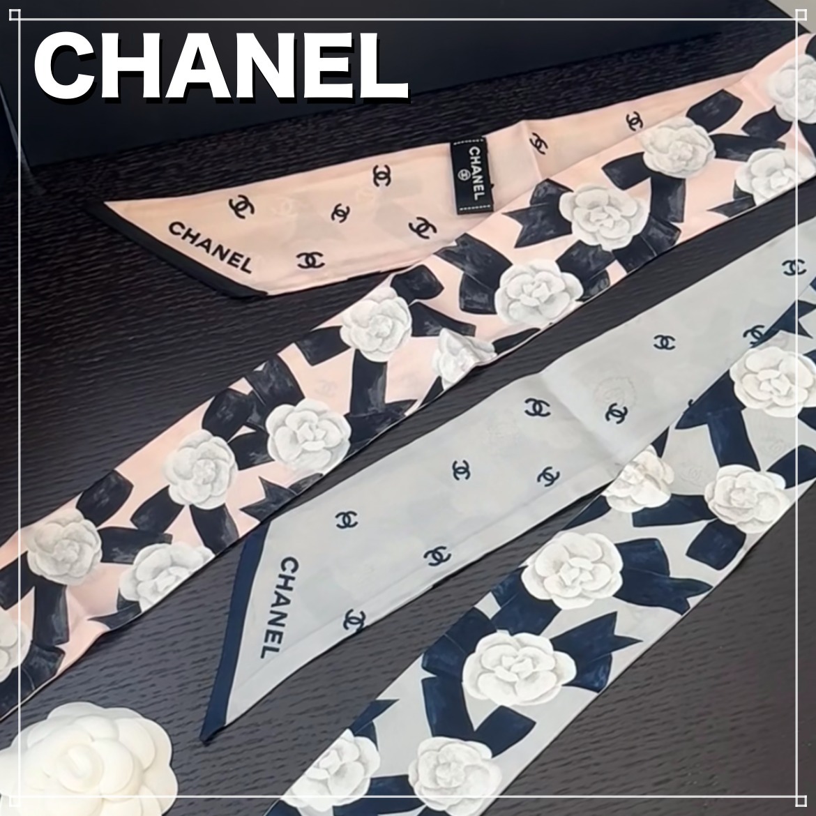 【華やかモダン】CHANEL ツイリー カメリア柄 25A新作
