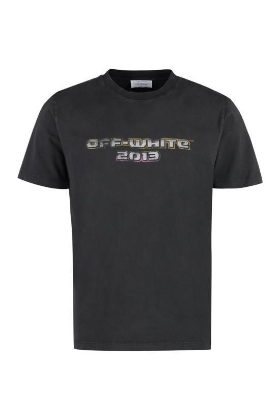 Tシャツ・カットソー OFF WHITE Men Tops OMAA027F23JER006 1084 Black