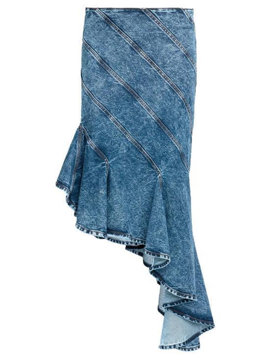 スカート ALAIA Women Mid Skirts AA9J2283T535A 524 BLUE