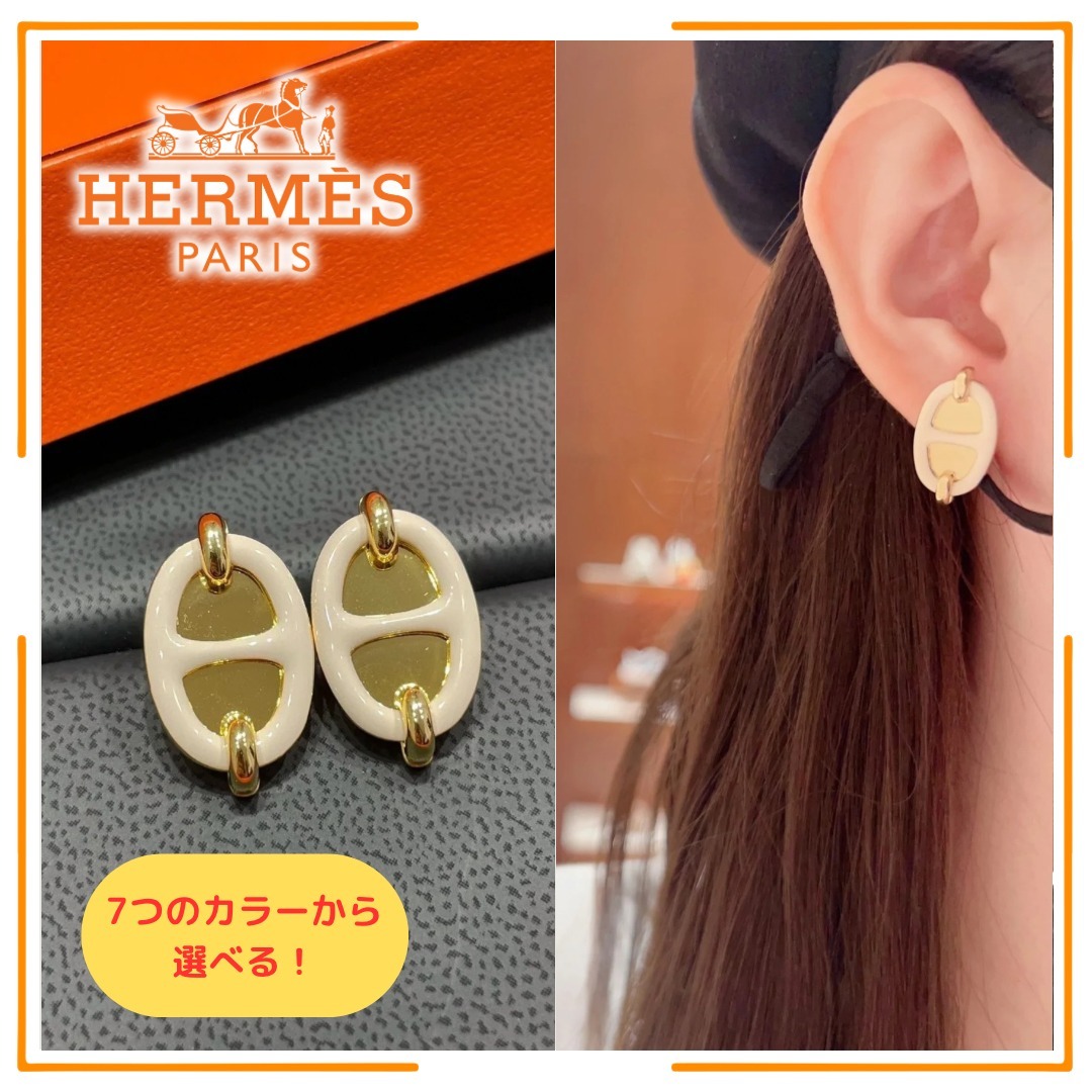 上品×存在感【HERMES】ミニマイヨン ピアス