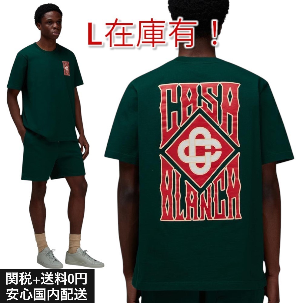 【関送無料】 Casablanca カサブランカ Gothic logo Tシャツ
