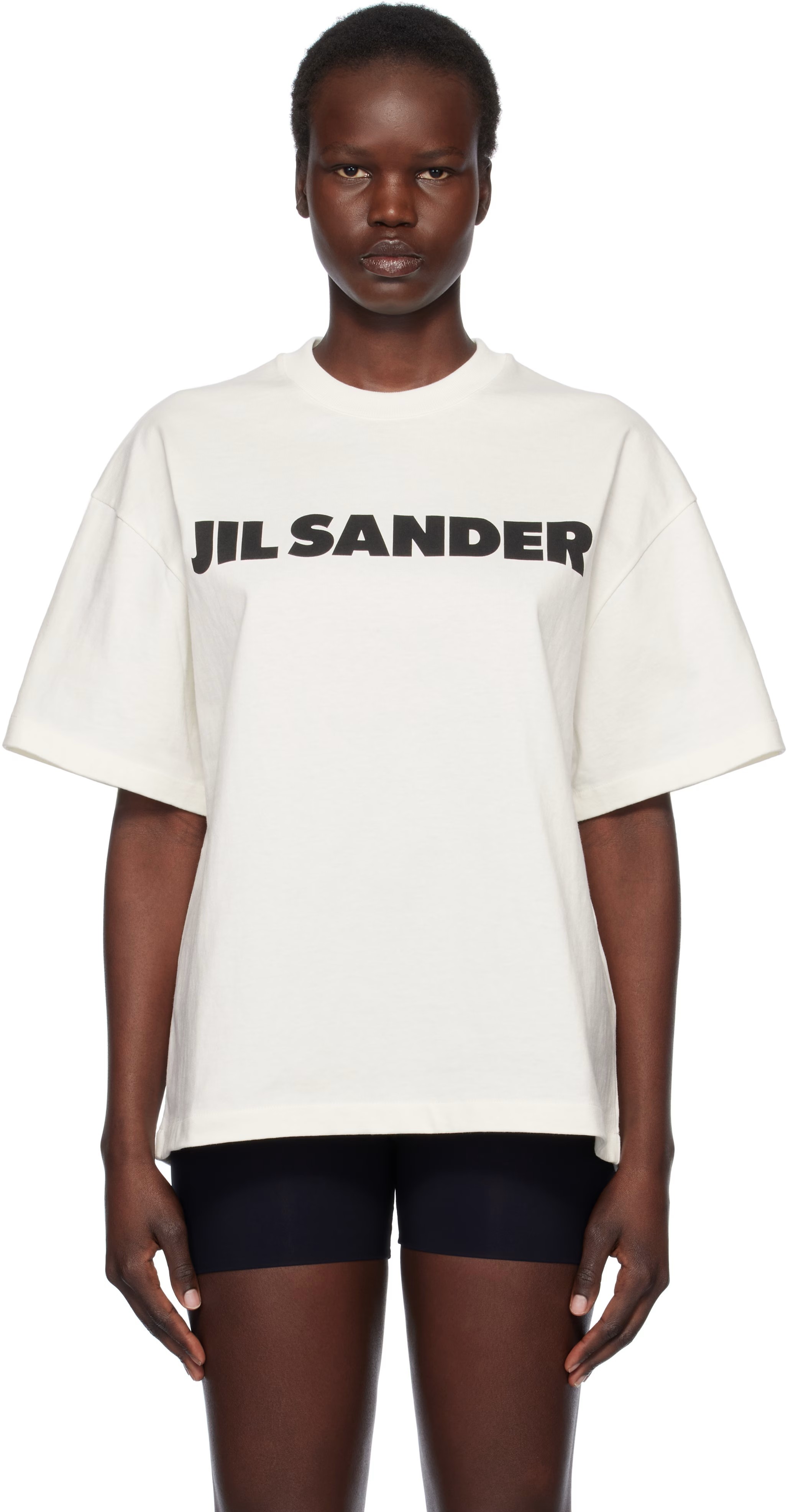 Jil Sander ホワイト ボクシー Tシャツ