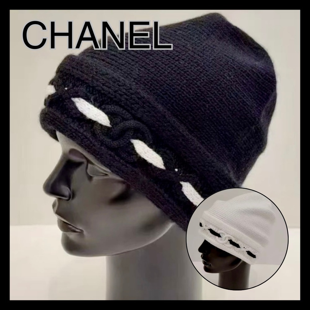 【大人の抜け感】CHANEL 編み込みニット帽