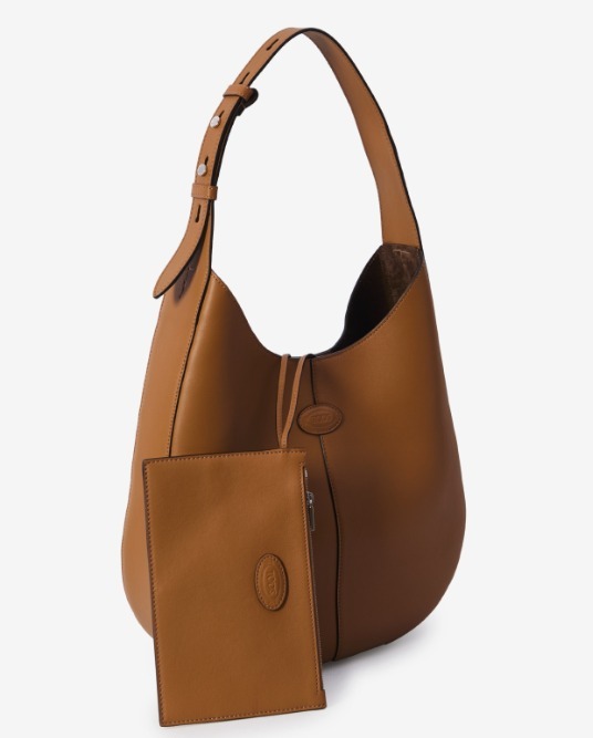 TOD'S スモール レザー ホーボーバッグ