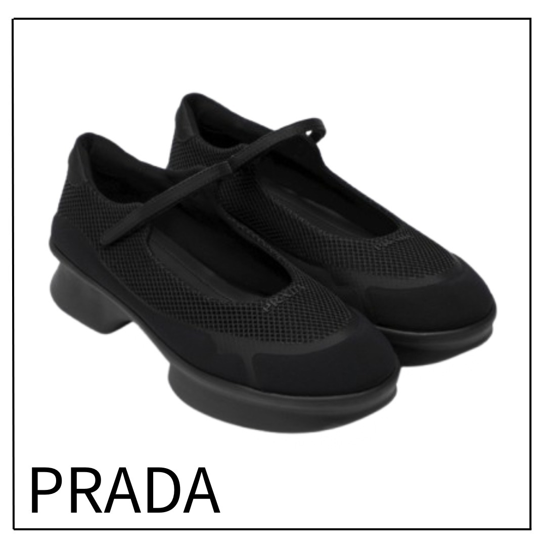 【関税送料込み】 PRADA メッシュバレリーナ