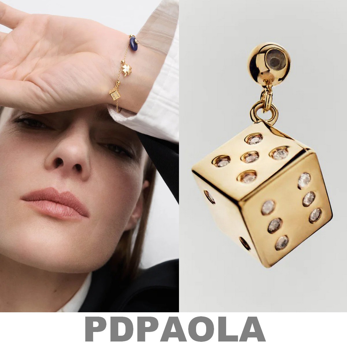 【LB掲載】限定DICE◆PDPAOLA サイコロ型ネックレスチャーム◆