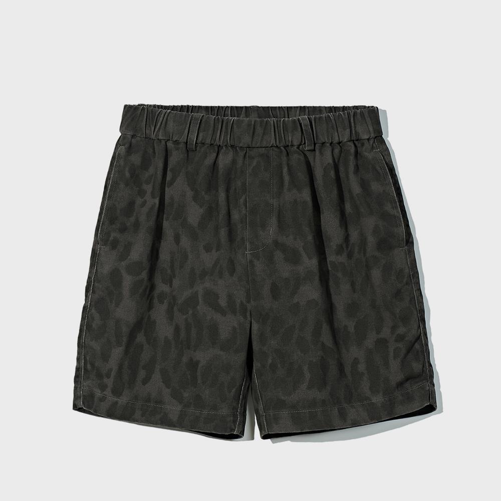 ★PARTIMENTO★ Leopard Shorts Charcoal
