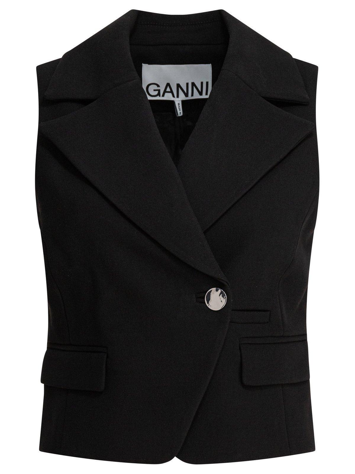 【送料&関税込】Ganni Bonded Crepe Vest