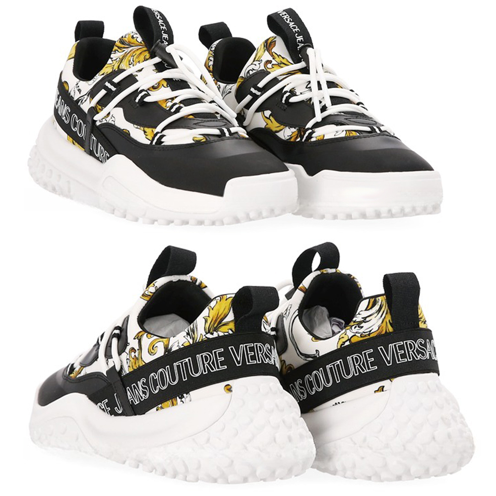 VERSACE JEANS★アウトライン バロッコ ハイバー スニーカー