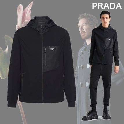 Prada ジップアップ パーカー | ブラック | FARFETCH JP