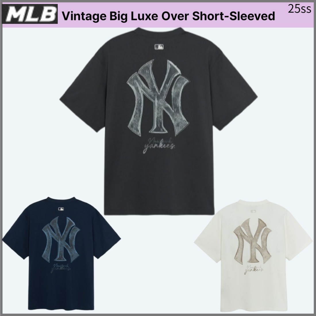 MLB■Vintage Big Luxe Over Short-Sleeved★送料込