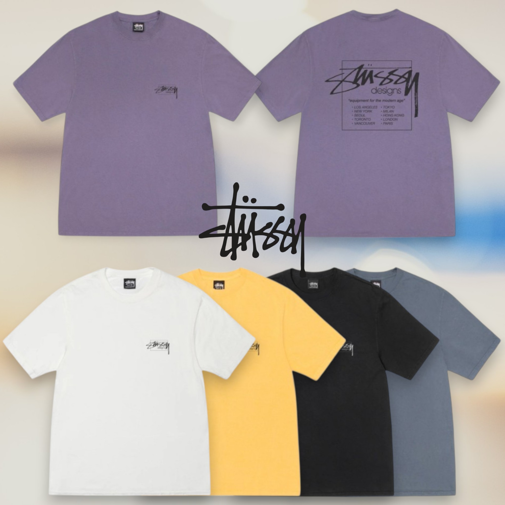 STUSSY【送料込】MODERN AGE TEE PIGMENT DYED
