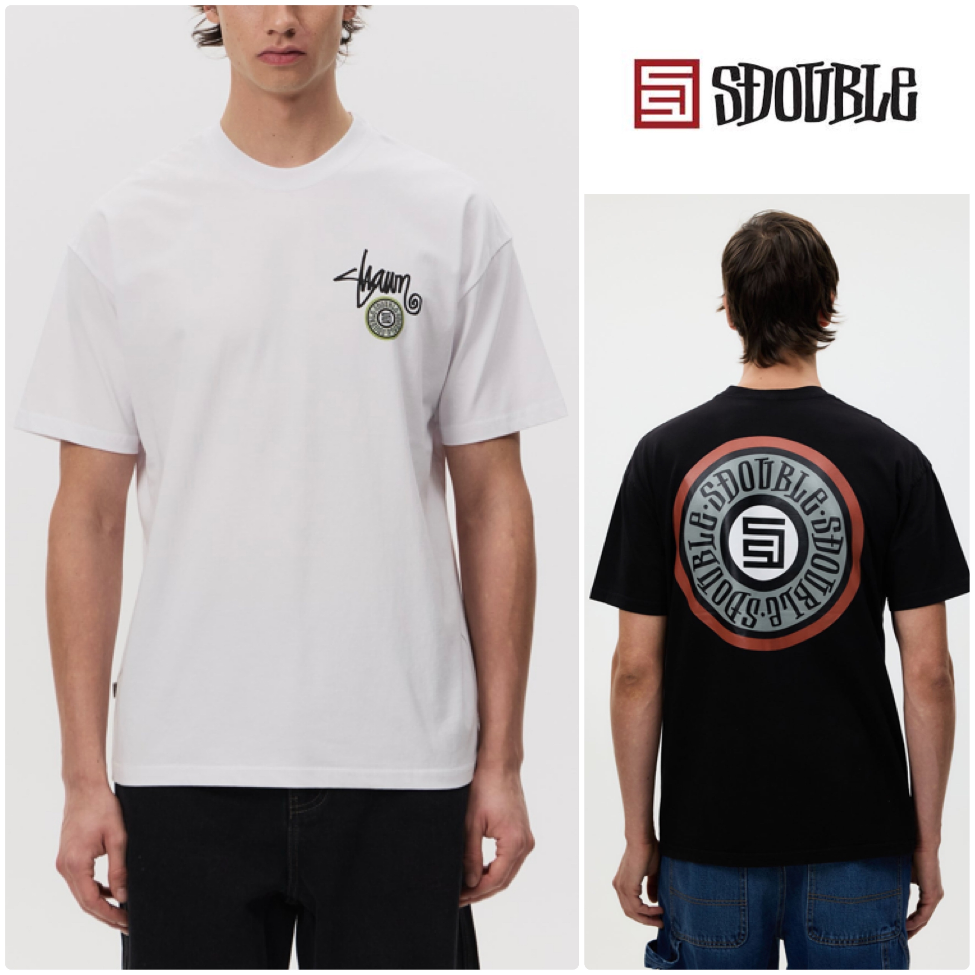 【S/DOUBLE】エスダブル Tack Dot SS Tee Tシャツ