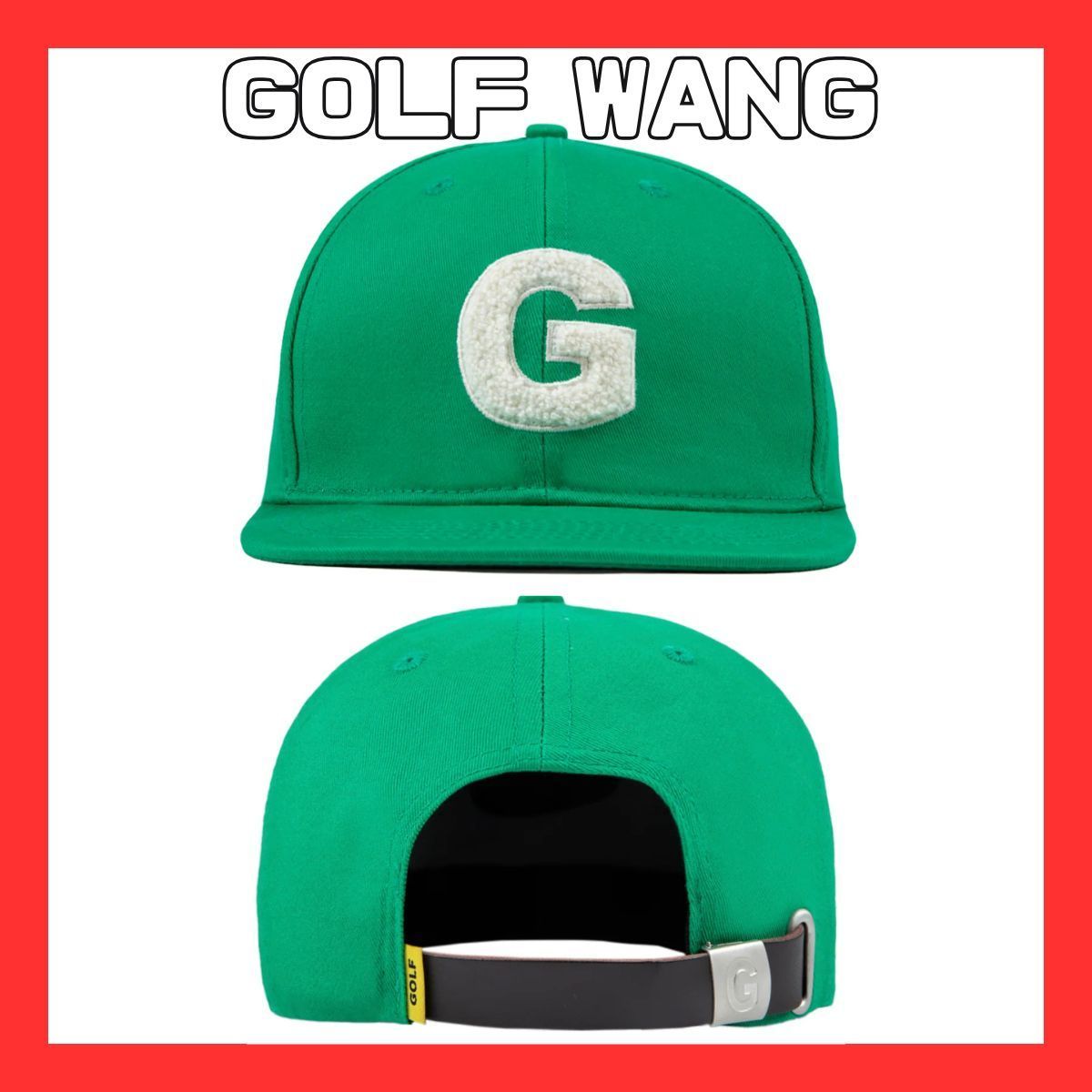 GOLF WANG キャップ シェニールGハット グリーン関税込
