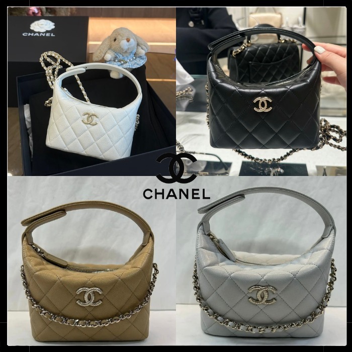 【輝くメタルロゴ☆】CHANEL 25A ハンドバッグ ショルダーバッグ