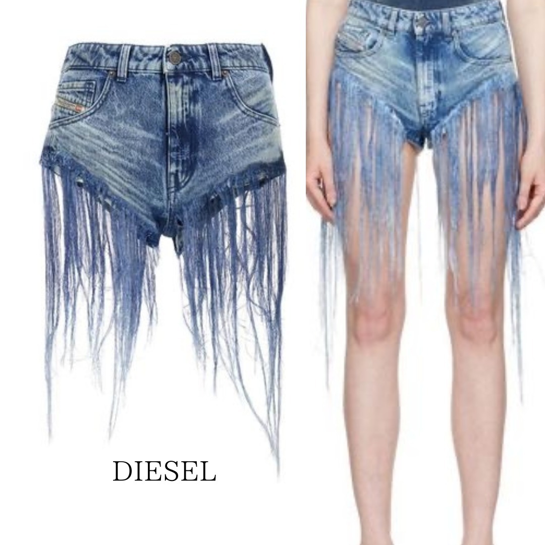 ショートパンツ DIESEL Women Shorts Burmudas A181450CMBM01 Blue