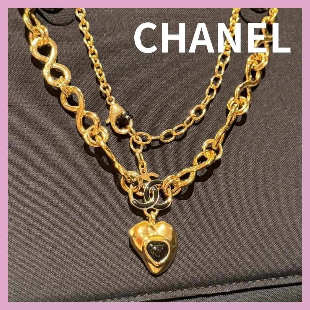 【首元から高級感漂う】CHANEL チョーカー ハート ゴールド