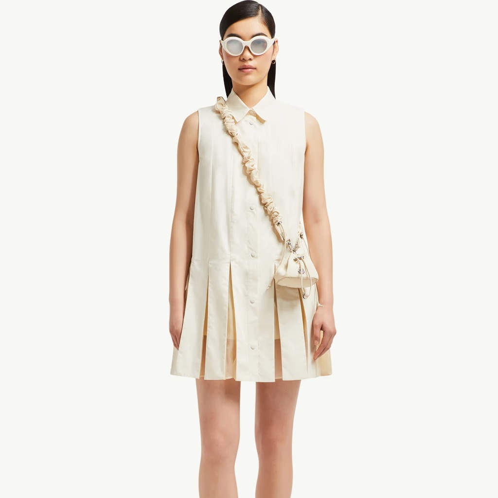 Moncler シャツドレス Cotton & Silk Mini Shirt Dress 関税込
