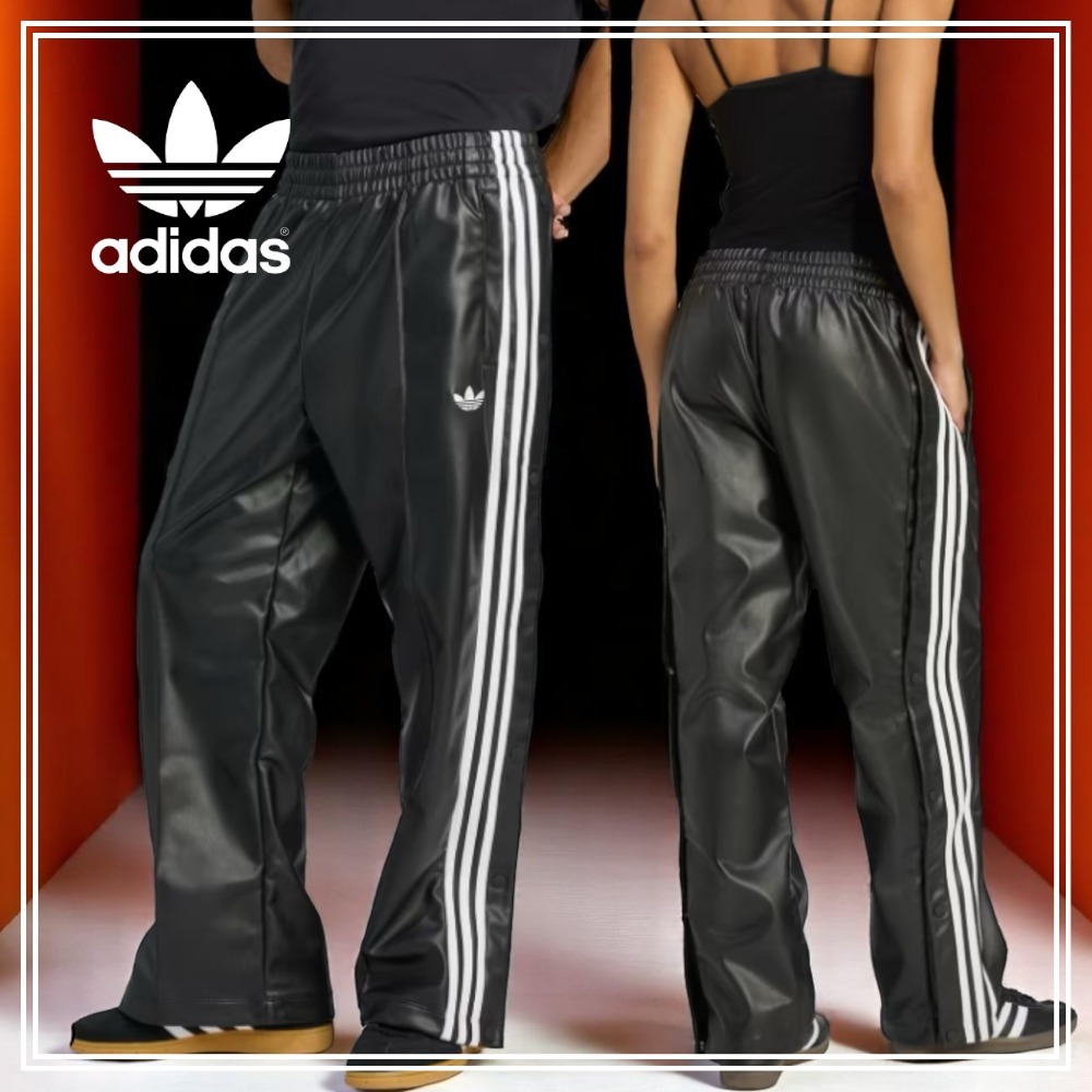 完売必須 adidas×Jeremy Scott フェイクレザー ワイドパンツ