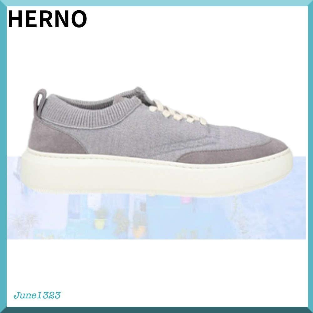 国内配送【HERNO】ローカット スニーカー