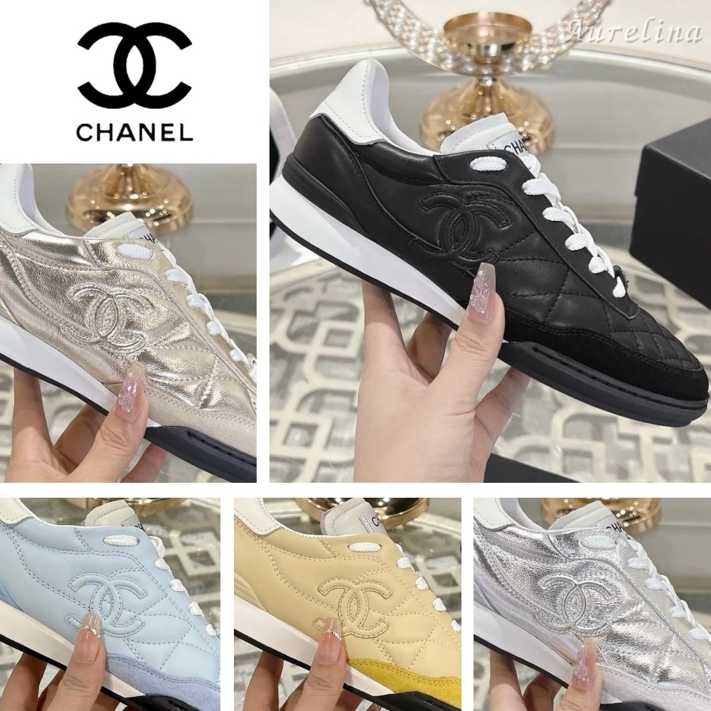 華やかデザインが魅力♪【CHANEL】薄底スニーカー マトラッセ