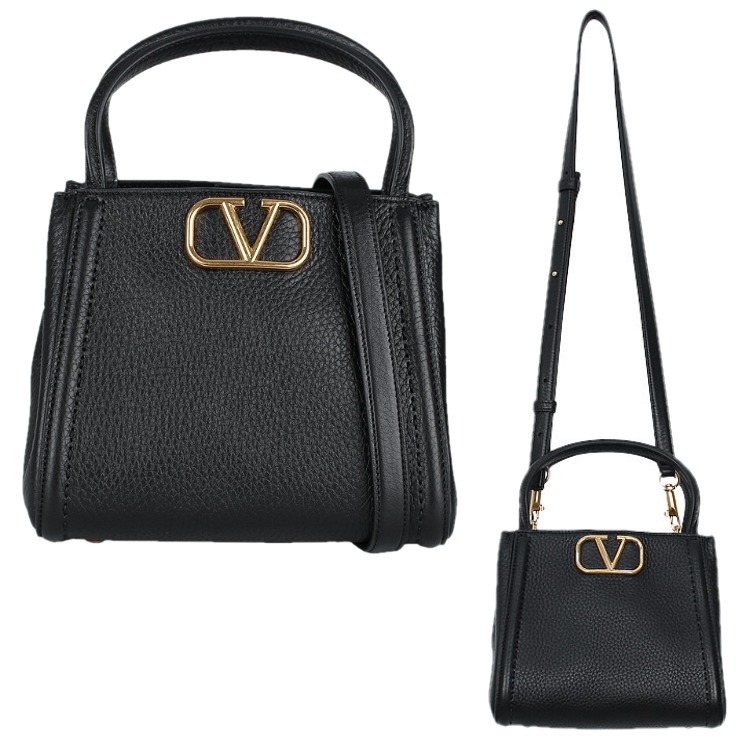 VALENTINO☆25FW Vロゴ 2WAY ハンドルバッグ LADIES