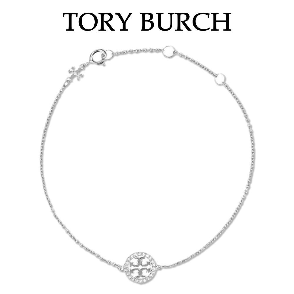 【Tory burch】「ミラー」ラインストーンブレスレット