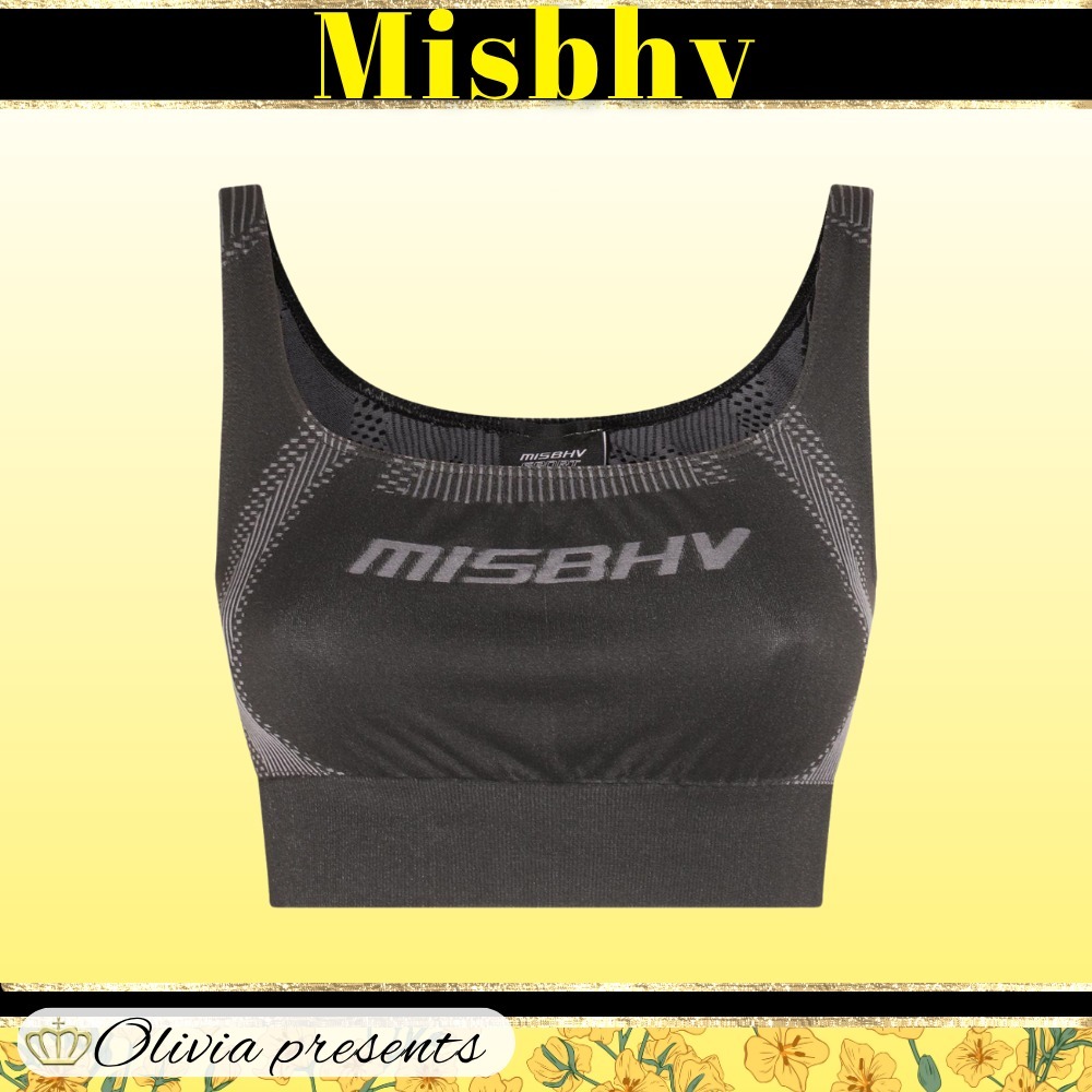Misbhv＞＞＞Misbhv ロゴプリント ノースリーブ スポーツ ブラ