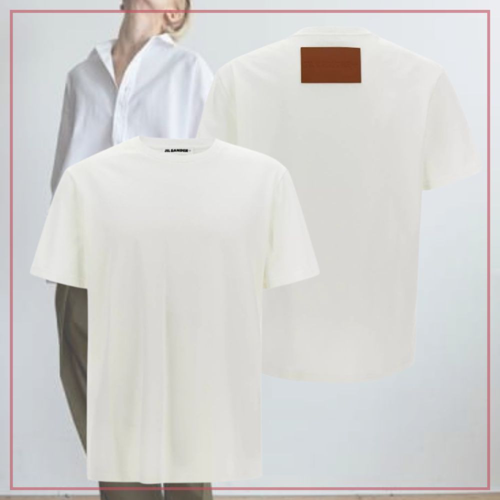 【上質の白】JILSANDER ロゴパッチTシャツ ホワイト