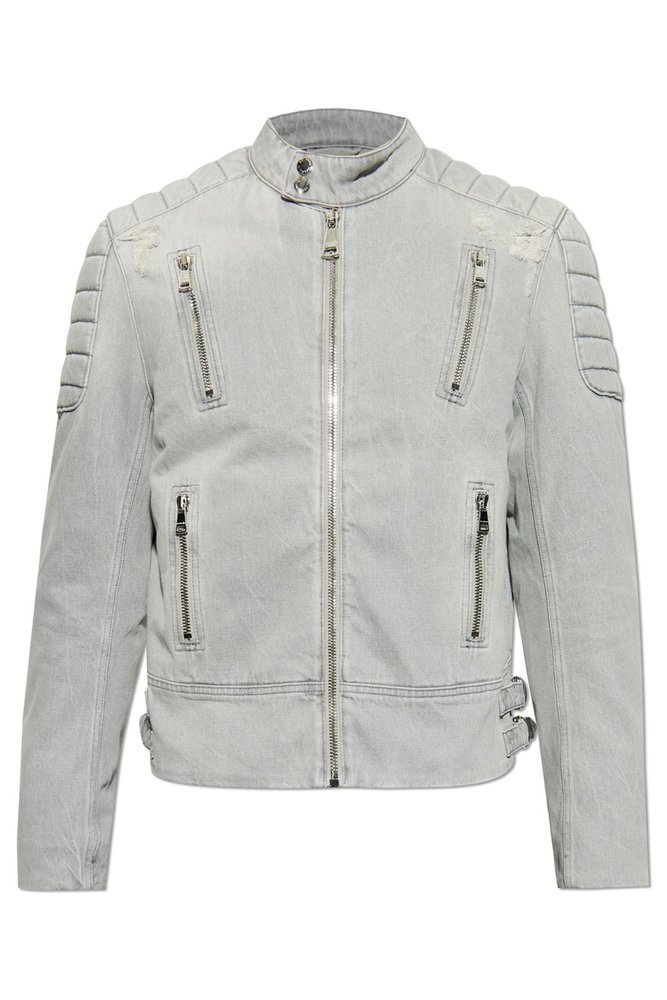 BALMAIN シッフアッフハイカテニムシャケット DH0TD490DF12 9FK