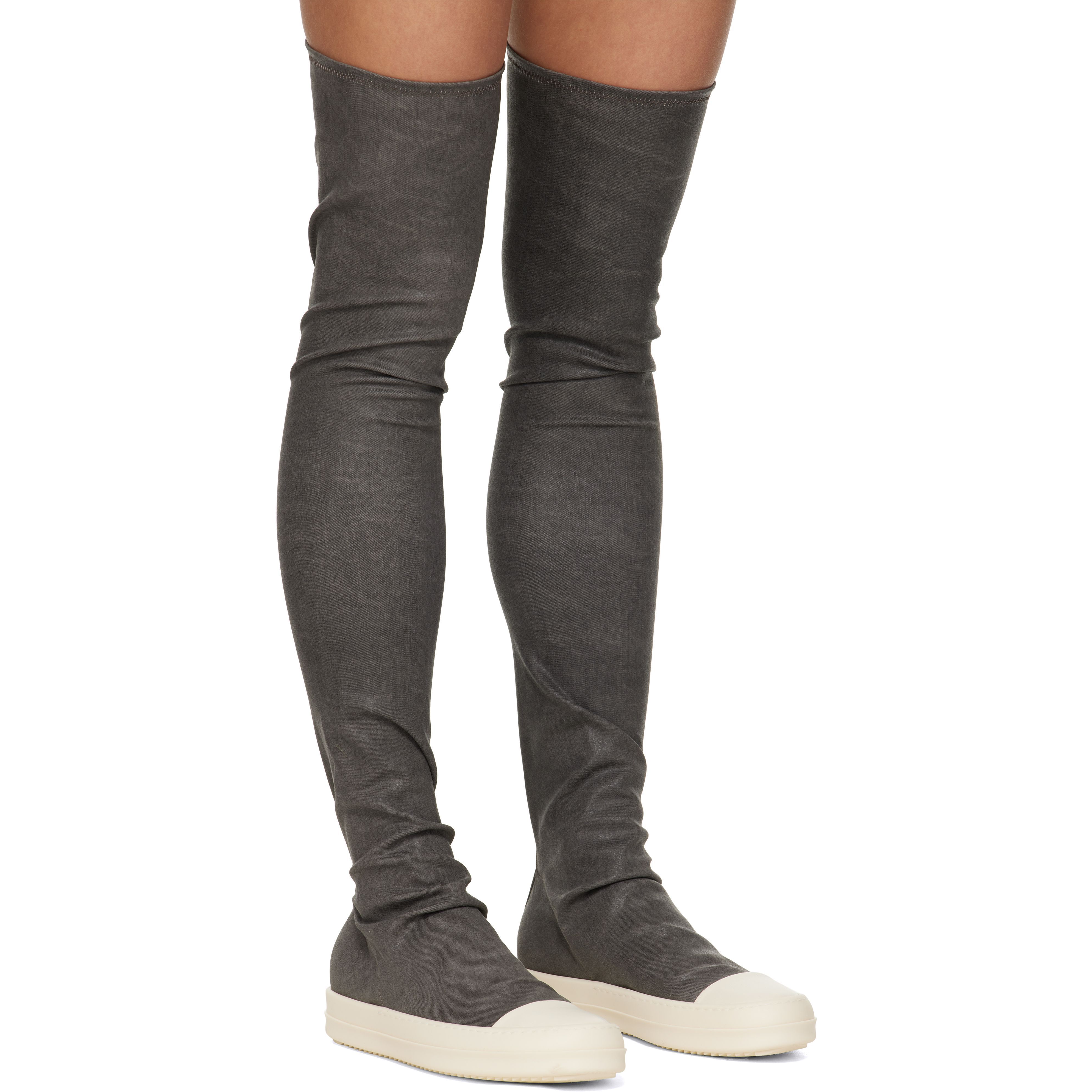 【正規品】Rick Owens DRKSHDW グレー ハイソックス ブーツ