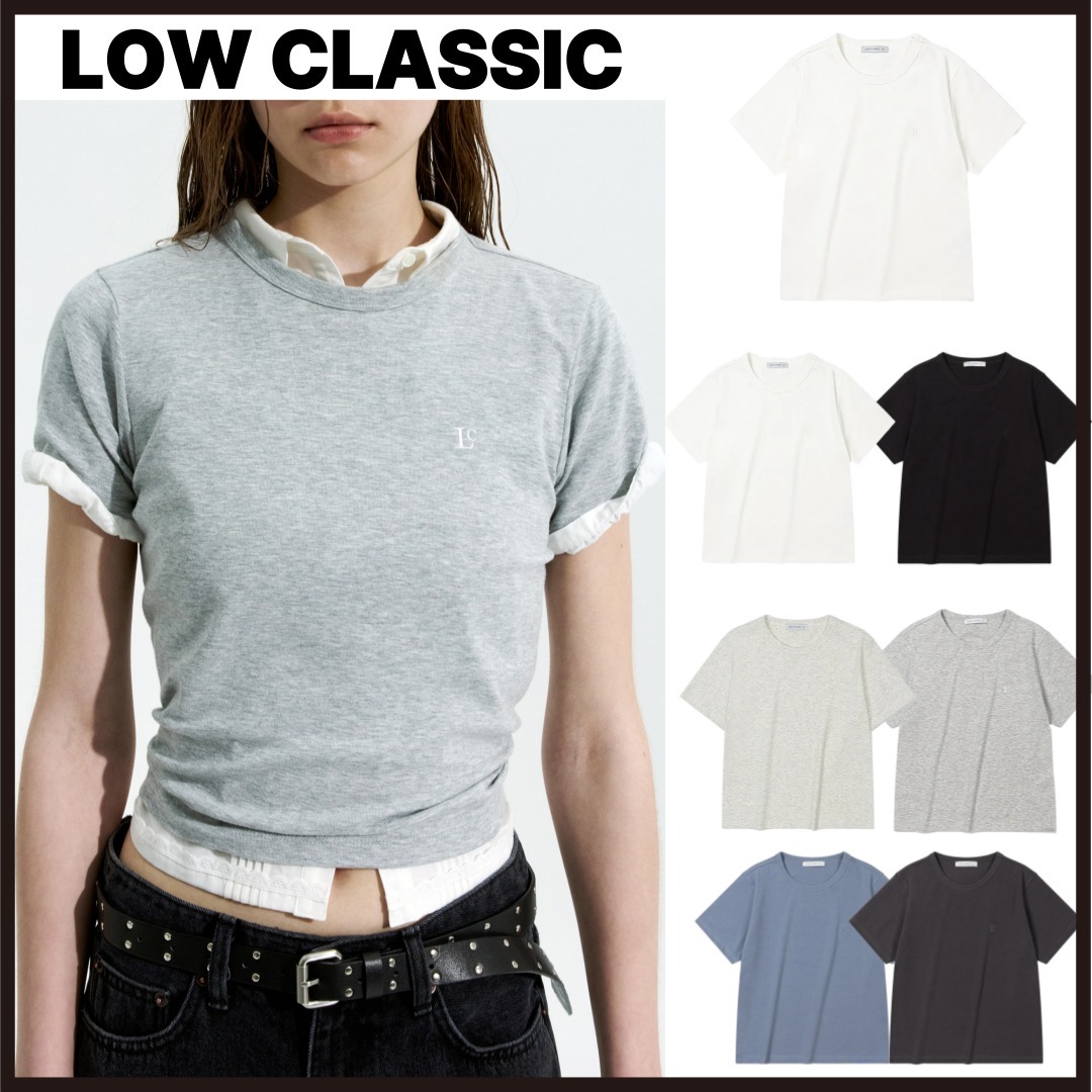 [LOW CLASSIC]韓国人気◆ORGANIC SILKET Lc MINI T-SHIRT◆追跡