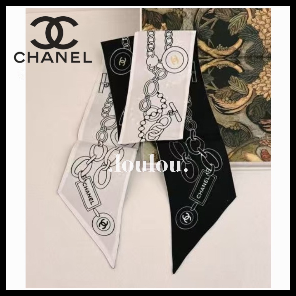 【チェーンデザインがエレガント☆】CHANEL ツイリー