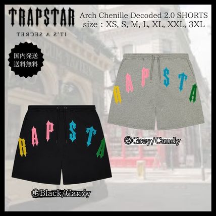 【Trapstar London】ARCH CHENILLE DECODED 2.0 ショーツ Trapstar Arch Chenille Decoded 2.0 Shorts Set White/Grey