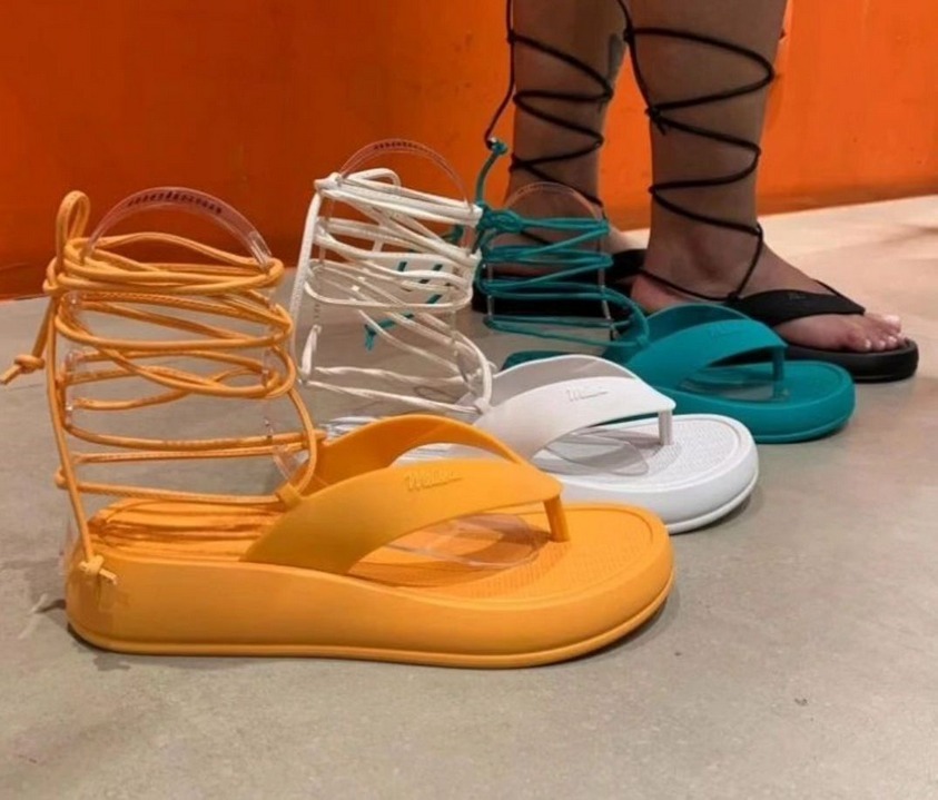 《限定sale》Melissa 追跡付/送料込 レースアップビーチサンダル