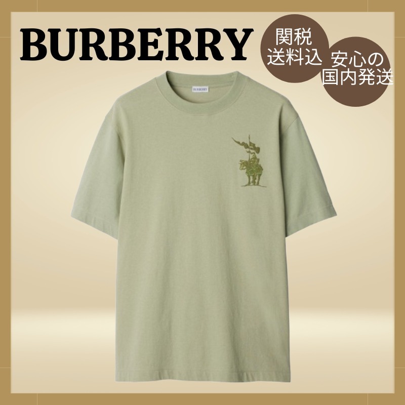 ★Burberry★ Green EKDコットンTシャツ